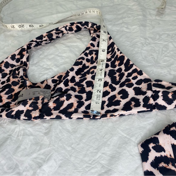 Wrap Around Shein Cheeky High Waist Bikini Women’s Large Cheetah Leopard Print - Picture 2 of 8